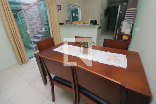 Sala de Jantar de casa à venda com 3 quartos, 116m² em Parque Novo Oratório, Santo André