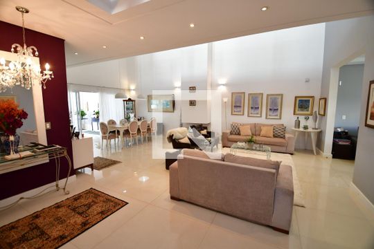 Sala de casa de condomínio à venda com 3 quartos, 388m² em Jardim do Sol, Campinas