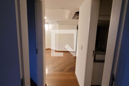 Corredor de apartamento para alugar com 3 quartos, 147m² em Vila Mathias, Santos