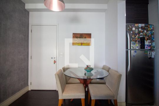 Sala de Jantar de kitnet/studio à venda com 1 quarto, 60m² em Campo Belo, São Paulo