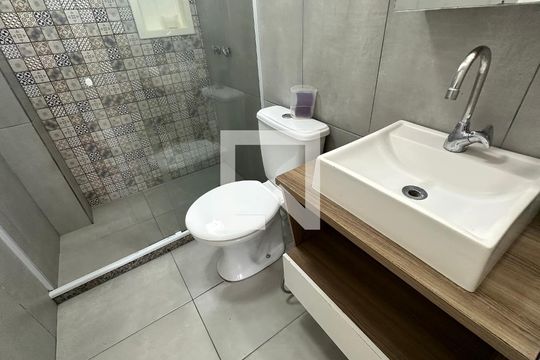 Banheiro quarto 1 de apartamento à venda com 3 quartos, 91m² em Vargem Pequena, Rio de Janeiro