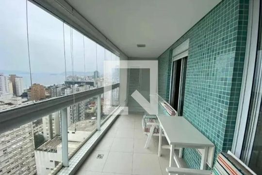 Varanda da Sala de apartamento para alugar com 3 quartos, 190m² em Aparecida, Santos