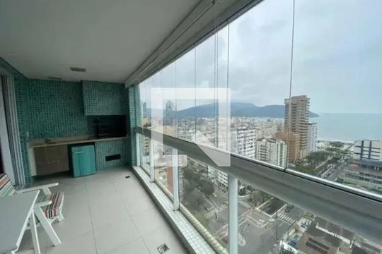 Varanda da Sala de apartamento para alugar com 3 quartos, 190m² em Aparecida, Santos