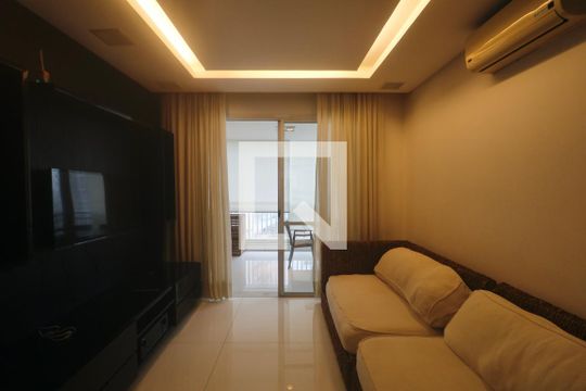 Sala de apartamento para alugar com 2 quartos, 118m² em Jardim Asturias, Guarujá