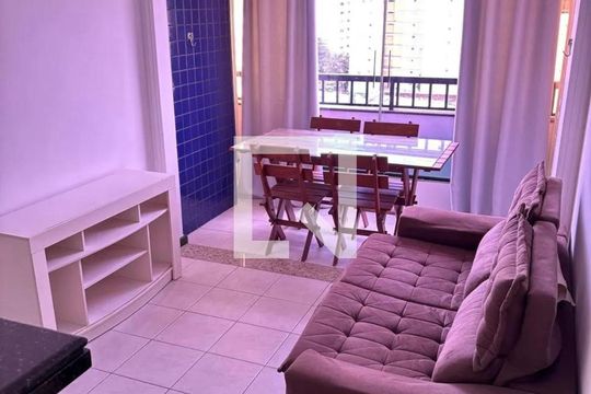 Sala/cozinha de apartamento para alugar com 1 quarto, 50m² em Pituba, Salvador