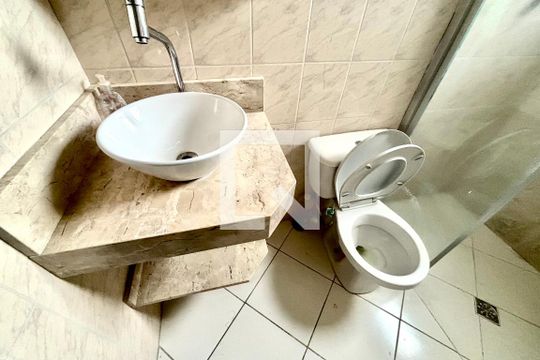Banheiro de apartamento para alugar com 2 quartos, 53m² em Jardim Gonzaga, São Paulo
