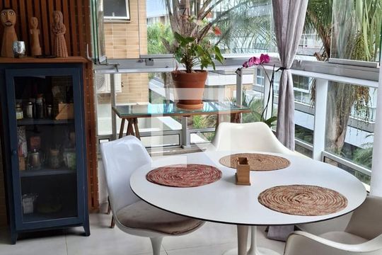 Sala de Jantar de apartamento para alugar com 2 quartos, 98m² em Campeche, Florianópolis