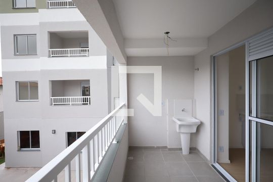 Varanda da Sala e área de serviço  de apartamento à venda com 2 quartos, 30m² em Campo Grande, São Paulo