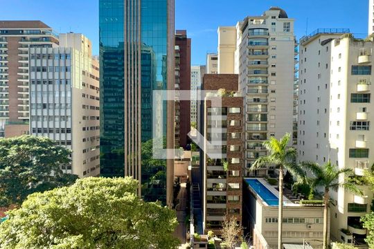 Vista da Sala de apartamento para alugar com 3 quartos, 141m² em Jardim Paulista, São Paulo