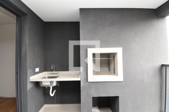 Sacada com Churrasqueira de apartamento à venda com 3 quartos, 90m² em Boa Vista, Curitiba