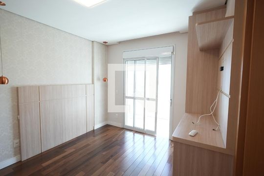 Quarto Suite 1 de apartamento para alugar com 3 quartos, 130m² em Vila Scarpelli, Santo André