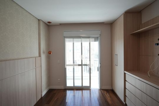 Quarto Suite 1 de apartamento para alugar com 3 quartos, 130m² em Vila Scarpelli, Santo André