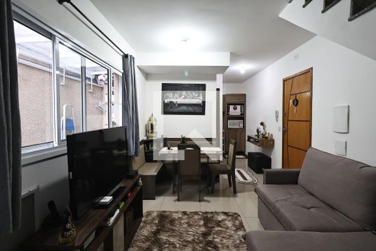 Sala de apartamento à venda com 3 quartos, 111m² em Vila Helena, Santo André