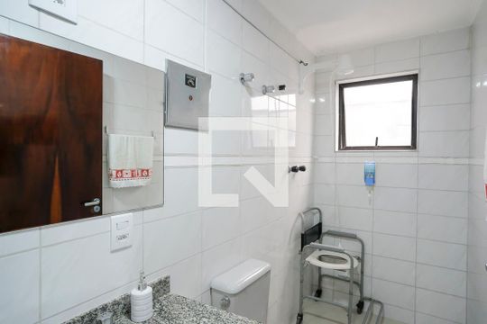 Banheiro da suíte de apartamento à venda com 2 quartos, 95m² em Santa Maria, São Caetano do Sul