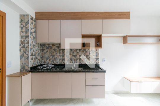 Sala/Cozinha de apartamento para alugar com 1 quarto, 27m² em Jardim Oriental, São Paulo