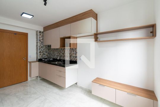 Sala/Cozinha de apartamento para alugar com 1 quarto, 27m² em Jardim Oriental, São Paulo