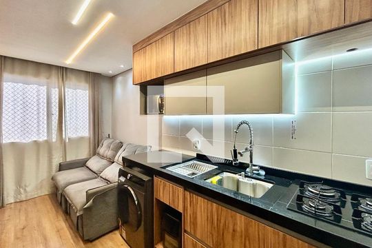 Sala/Cozinha de apartamento à venda com 1 quarto, 24m² em Alto da Mooca, São Paulo