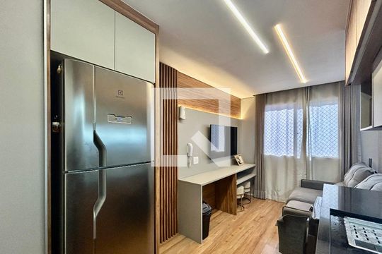 Sala/Cozinha de apartamento à venda com 1 quarto, 24m² em Alto da Mooca, São Paulo