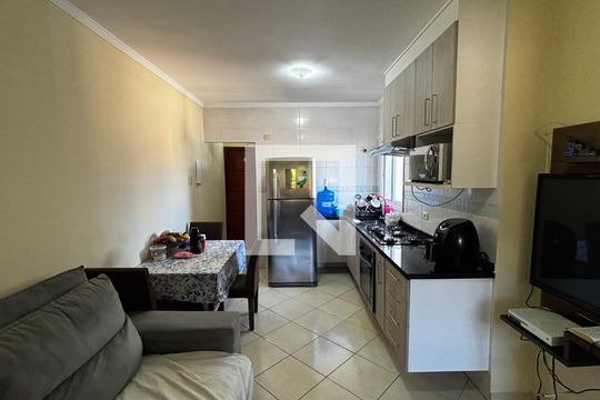 Sala - Cozinha de apartamento à venda com 2 quartos, 104m² em Vila Marina, Santo André