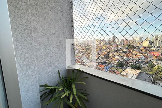 Varanda da Sala de apartamento à venda com 2 quartos, 52m² em Vila Augusta, Guarulhos