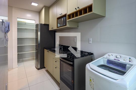 Cozinha e Área de Serviço de apartamento para alugar com 2 quartos, 75m² em Jardim Bela Vista, Indaiatuba