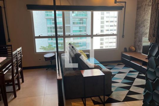 Sala de kitnet/studio para alugar com 1 quarto, 64m² em Embaré, Santos