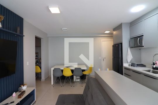 Sala/Cozinha de apartamento à venda com 2 quartos, 58m² em Vila Mussolini, São Bernardo do Campo
