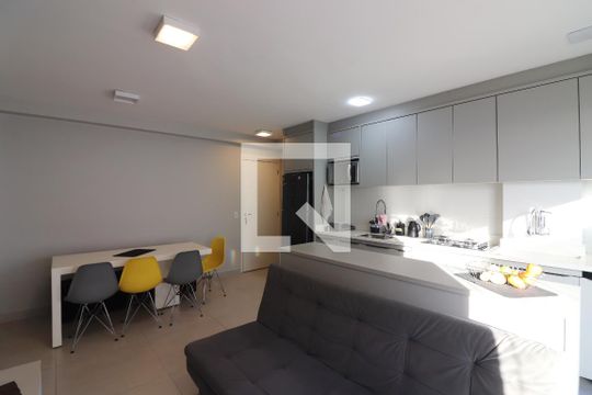 Sala/Cozinha de apartamento à venda com 2 quartos, 58m² em Vila Mussolini, São Bernardo do Campo