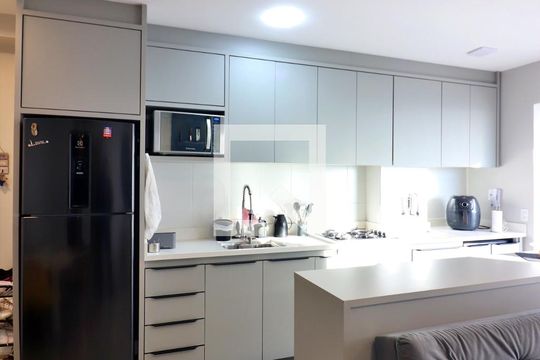 Sala/Cozinha de apartamento à venda com 2 quartos, 58m² em Vila Mussolini, São Bernardo do Campo