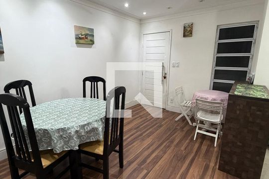 Sala de apartamento para alugar com 1 quarto, 74m² em José Menino, Santos