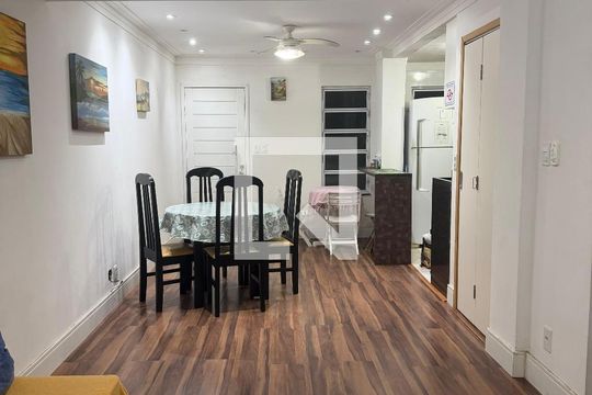 Sala de apartamento para alugar com 1 quarto, 74m² em José Menino, Santos
