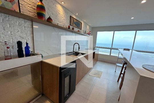Área gourmet de apartamento para alugar com 4 quartos, 230m² em Itararé, São Vicente