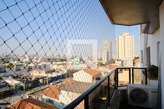 Varanda da Sala de apartamento à venda com 4 quartos, 124m² em Vila Carrão, São Paulo