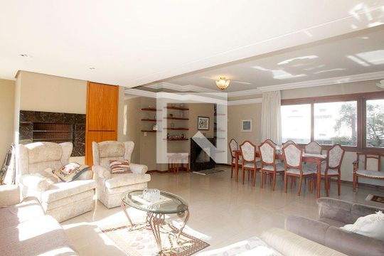 Sala de apartamento à venda com 4 quartos, 180m² em Petrópolis, Porto Alegre