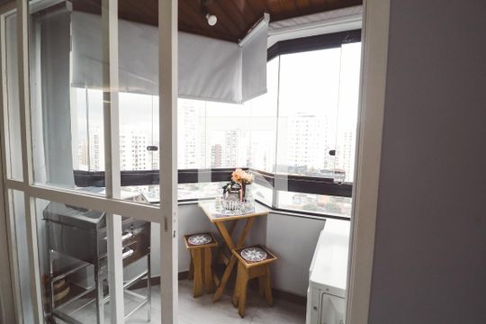 Varanda da Sala de apartamento à venda com 4 quartos, 153m² em Santa Terezinha, São Paulo