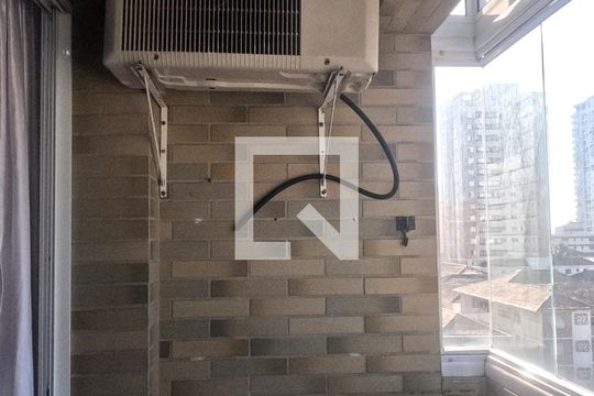 Varanda da Sala de apartamento para alugar com 3 quartos, 100m² em Embaré, Santos