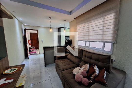 Sala de apartamento à venda com 2 quartos, 54m² em Parque Novo Oratório, Santo André