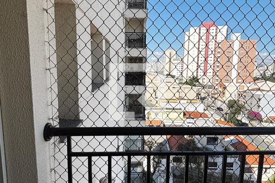 Sala - Sala de Jantar  Varanda de apartamento para alugar com 2 quartos, 67m² em Vila Valparaíso, Santo André