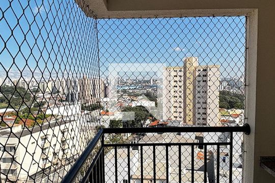 Sala - Sala de Jantar  Varanda de apartamento para alugar com 2 quartos, 67m² em Vila Valparaíso, Santo André