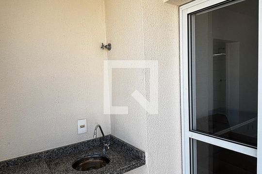Sala - Sala de Jantar  Varanda de apartamento para alugar com 2 quartos, 67m² em Vila Valparaíso, Santo André