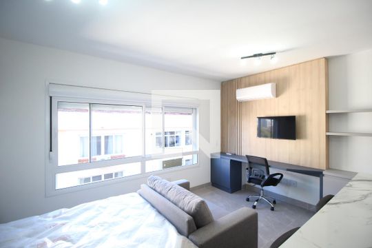 Studio de kitnet/studio para alugar com 1 quarto, 30m² em Moinhos de Vento, Porto Alegre