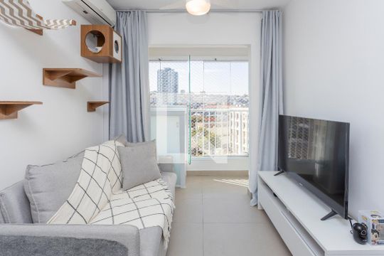 Sala de apartamento à venda com 2 quartos, 42m² em Vila Isa, São Paulo