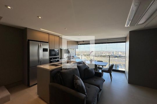 Sala de apartamento para alugar com 2 quartos, 75m² em Tamboré, Barueri