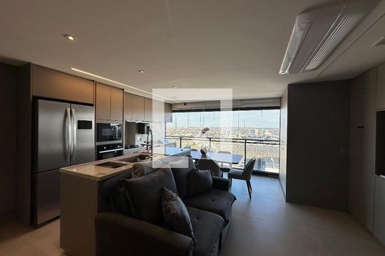 Sala de apartamento para alugar com 2 quartos, 75m² em Tamboré, Barueri