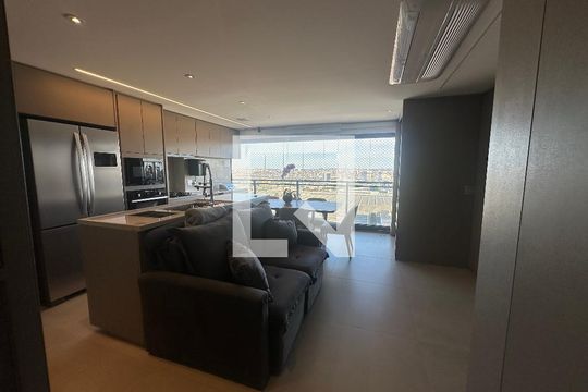 Sala de apartamento para alugar com 2 quartos, 75m² em Tamboré, Barueri