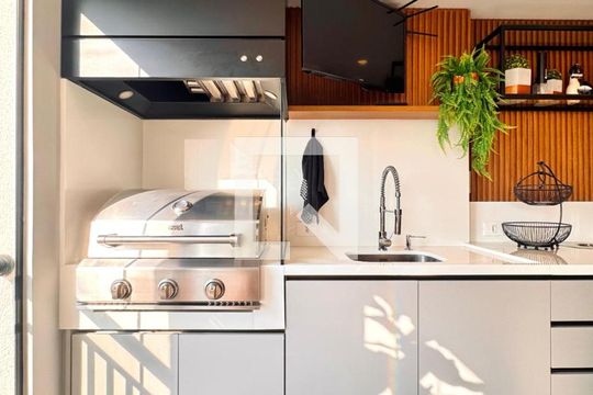 Cozinha de apartamento à venda com 3 quartos, 130m² em Vila Leopoldina, São Paulo