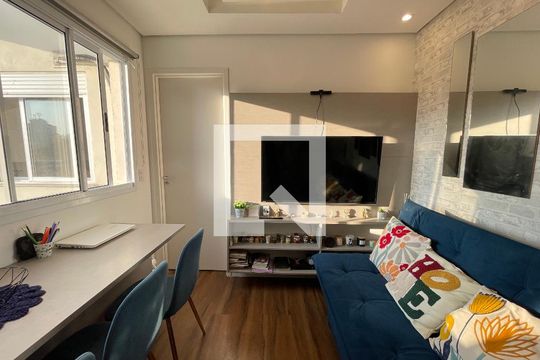 Sala de apartamento à venda com 1 quarto, 27m² em Vila Sonia, São Paulo