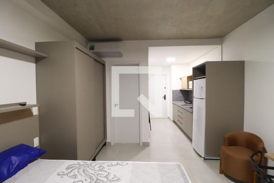 Cozinha  de apartamento para alugar com 1 quarto, 38m² em Jardim Antartica, Ribeirão Preto