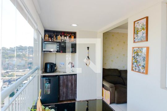 Varanda da Sala de apartamento à venda com 3 quartos, 72m² em Vila Galvão, Guarulhos