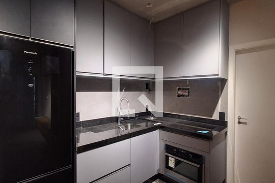 Cozinha de kitnet/studio para alugar com 1 quarto, 40m² em Santa Paula, São Caetano do Sul